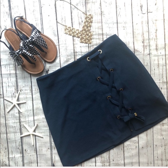 Kensie Navy Blue Skirt NWT • Size XL - Picture 1 of 8